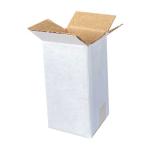 Carton Simple Cannelure 3x3x6 cm Blanc