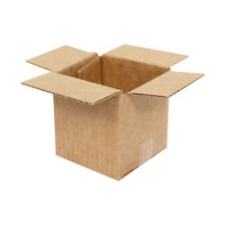 Carton Simple Cannelure 4,5x4,5x4,5 cm Brun