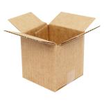 Carton Simple Cannelure 5x5x5 cm Brun