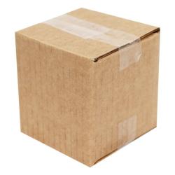 Carton Simple Cannelure 5x5x5 cm Brun