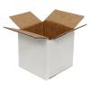 Carton Simple Cannelure 5x5x5 cm Blanc
