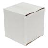 Carton Simple Cannelure 5x5x5 cm Blanc