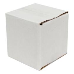 Carton Simple Cannelure 5x5x5 cm Blanc