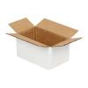 Carton Simple Cannelure 6,5x3,5x3 cm Blanc