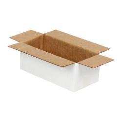 Carton Simple Cannelure 8,5x3,5x3 cm Blanc