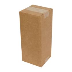 Carton Simple Cannelure 9x9x29 cm Brun