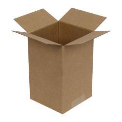 Carton Simple Cannelure 10x10x16 cm Brun