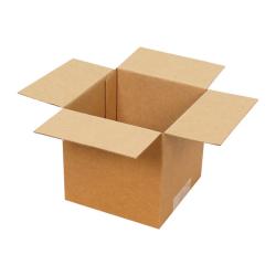 Carton Simple Cannelure 11x11x11 cm Brun