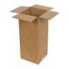 Carton Simple Cannelure 12x12x29 cm Brun
