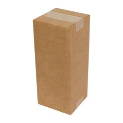 Carton Simple Cannelure 12x12x29 cm Brun