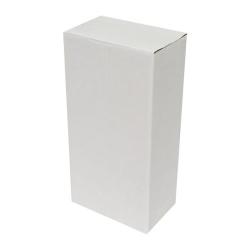 Carton Simple Cannelure 12x12x29 cm Blanc