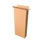 Carton Simple Cannelure 14x5x35 cm Brun