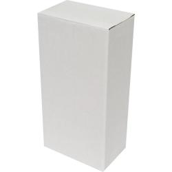Carton Simple Cannelure 14x8x27 cm Blanc