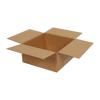 Carton Simple Cannelure 14x14x7 cm Brun