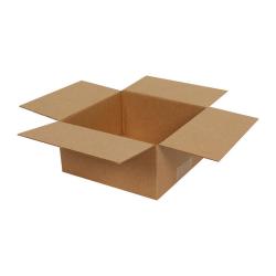Carton Simple Cannelure 14x14x7 cm Brun
