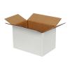 Carton Simple Cannelure 15x10x10 cm Blanc