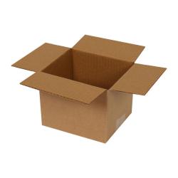 Carton Simple Cannelure 15x13x12 cm Brun
