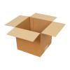 Carton Simple Cannelure 15x15x15 cm Brun