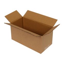 Carton Simple Cannelure 19x9x9 cm Brun