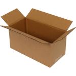 Carton Simple Cannelure 20x10x10 cm Brun