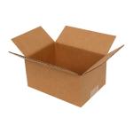 Carton Simple Cannelure 20x15x10 cm Brun