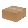 Carton Simple Cannelure 20x20x10 cm Brun