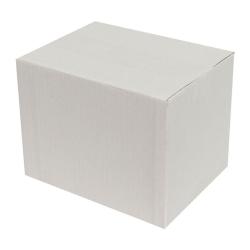 Carton Simple Cannelure 25x10x12 cm Blanc