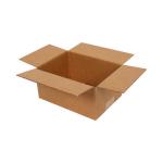 Carton Simple Cannelure 25x15x10 cm Brun