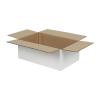 Carton Simple Cannelure 25x20x10 cm Blanc