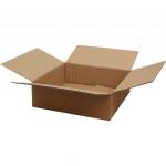 Carton Simple Cannelure 26,5x24,5x8,5 cm Brun