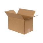 Carton Simple Cannelure 28x18x18 cm Brun