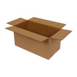 Carton Simple Cannelure 29x15x15 cm Brun