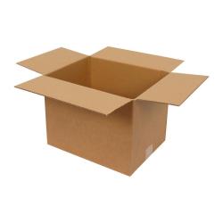 Carton Simple Cannelure 30x23x23 cm Brun