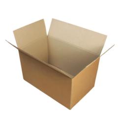 Carton Simple Cannelure 30x25x12 cm Brun