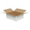 Carton Simple Cannelure 30x25x12 cm Blanc