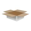 Carton Simple Cannelure 30x25x12 cm Blanc