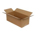 Carton Simple Cannelure 32x15x12 cm Brun