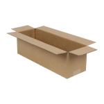 Carton Simple Cannelure 38x12x12 cm Brun