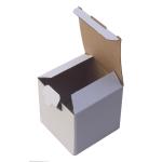 Boîtes Carton Montage Instantané 10,5x10,5x10,5 cm Blanc