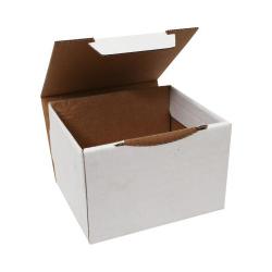 Boîte Expédition Carton 12,5x10,5x8 cm Blanc