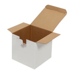 Boîtes Carton Montage Instantané 14x14x14 cm Blanc