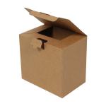 Boîtes Carton Montage Instantané 22x15x20 cm Brune