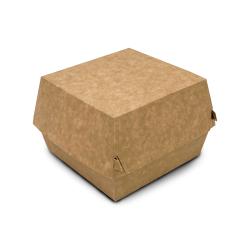 Boîte à Hamburger en Carton Kraft Non Imprimé 95x95x73 mm 1000 Pièces