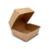 Boîte à Hamburger en Carton Kraft Non Imprimé 150x150x90 mm 1000 Pièces