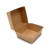 Boîte à Hamburger en Carton Kraft Non Imprimé 150x150x90 mm 1000 Pièces